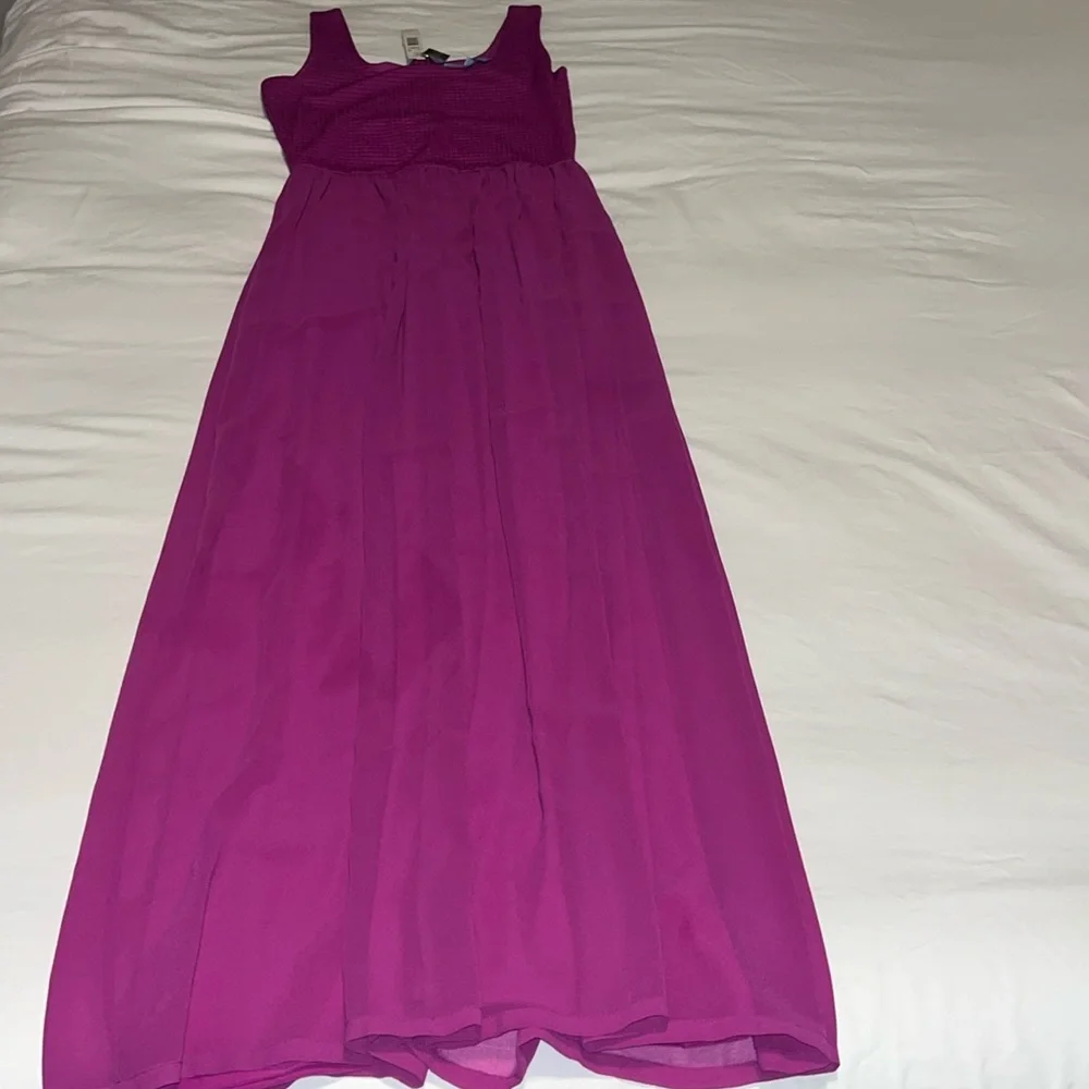 ANTONIO MELANI Fuchsia Sleeveless Maxi Dress